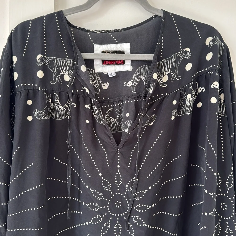 JOHNNY WAS Biya Alisha Blouse Size S_5
